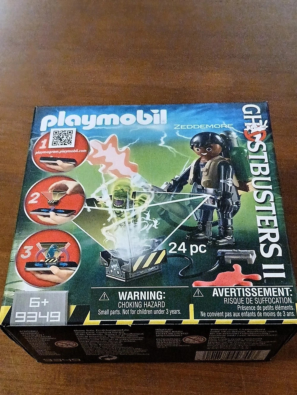Playmobil Ghostbusters II Winston Zeddemore Playmogram 3D 24 pc Set 9384 Boxed